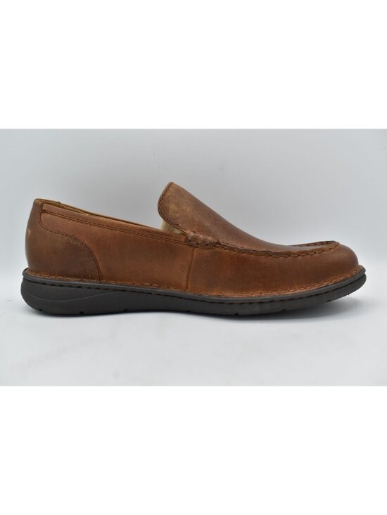 Born Mens Size 9.5 Thatcher Rust Full Grain Leather‎ Dark Brown Loafers Shoes main image 6